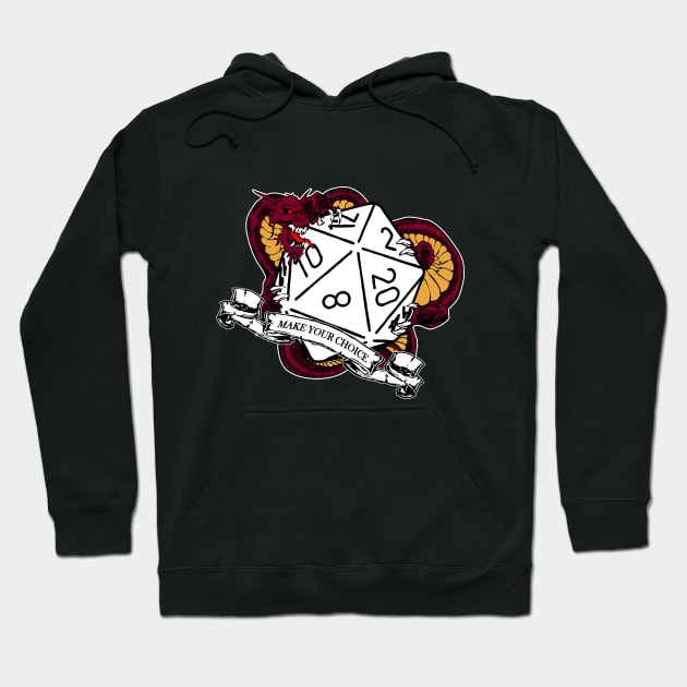 Make your Choice dice Hoodie by puglove